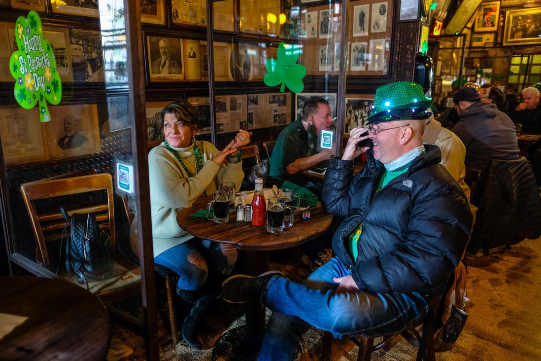 McSorley's Old Ale House on St. Pat's Day 2021